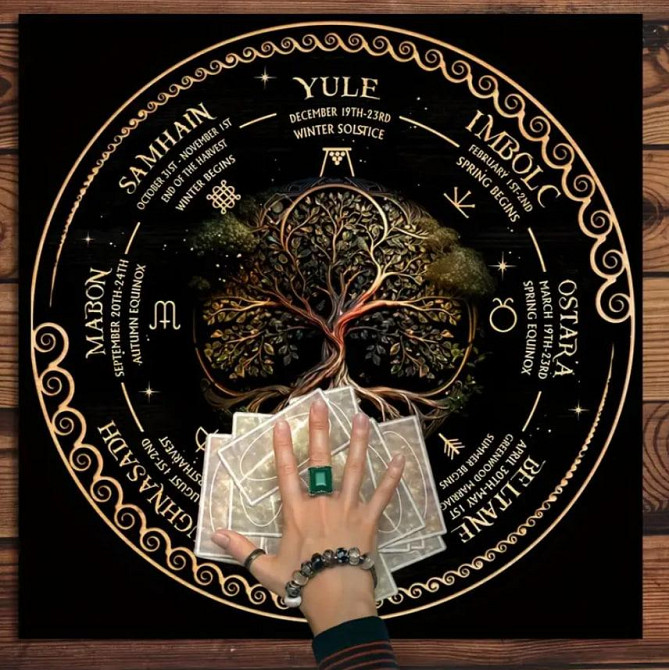 Алтарная скатерть для Таро и рун 