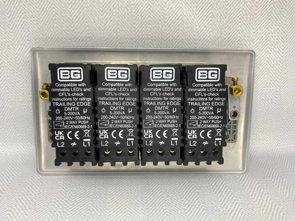 Димер Eurolite 400 Вт, 4-канальний, 2-позиційний, з сатинової нержавіючої сталі Уцінка Київ - фото 4