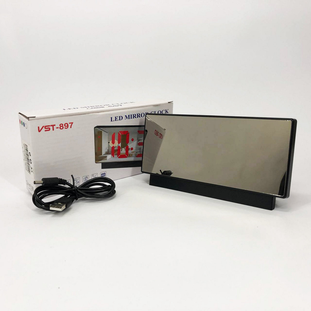 Годинник електронний з підсвічуванням дисплея, Електронний годинник з цифровим дисплеєм WZ-68 Львів - фото 1