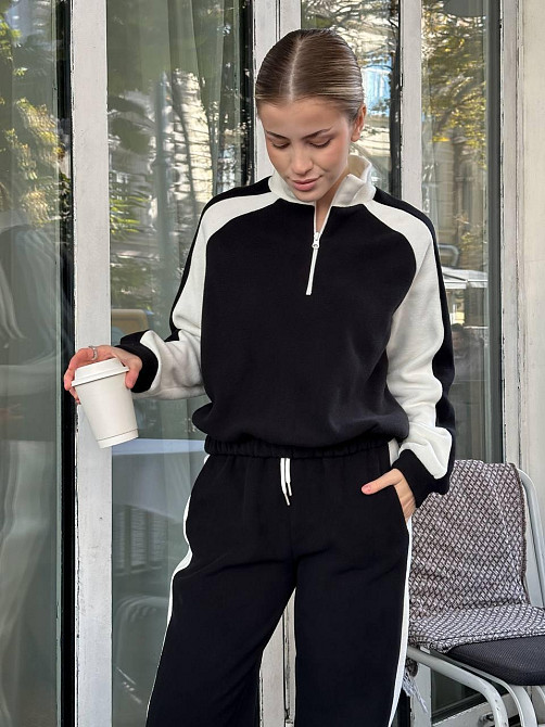 Женский стильный теплый костюм двойка из двустороннего флиса. Одесса - изображение 1