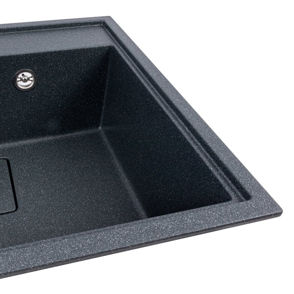 VALESO Кухонна мийка гранітна VALESO 6050 SHERLIT (антрацит) Київ - фото 4