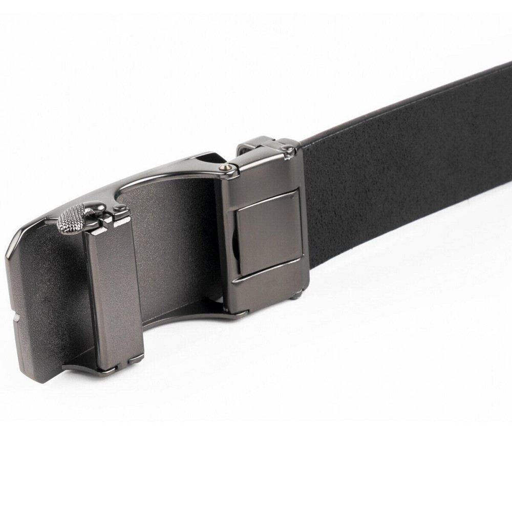 Ремінь чоловічий з коричневою вставкою і затемненим металом Vintage 20280 Коричневий Київ - фото 6