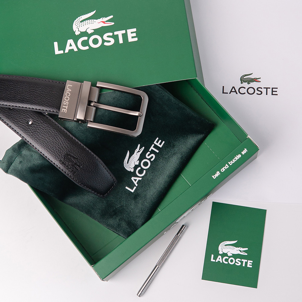 УЦЕНКА!!! Двусторонний ремень из натуральной кожи Lacoste (985) Киев - изображение 2