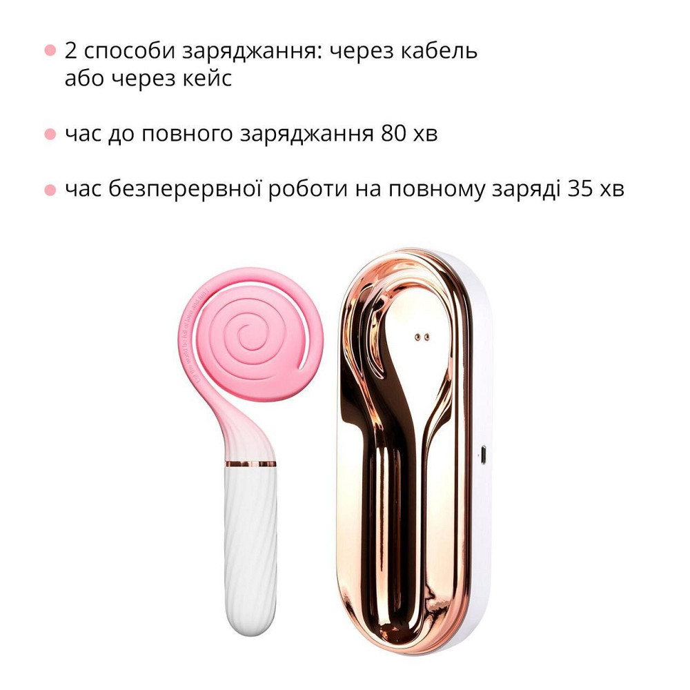 Пульсатор з вакуумною стимуляцією Otouch LOLLIPOP Pink Sex Aura Київ - фото 5
