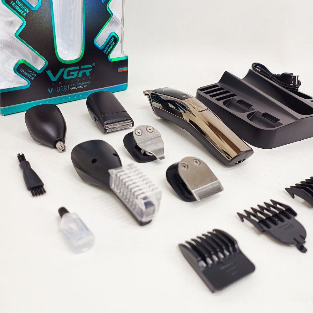 Чоловічий тример для окантовки, Акумуляторна машинка-тример для стрижки волосся Тример скронь HX-93 Львів - фото 9