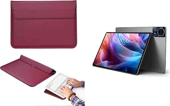 Чехол-конверт VitoCase для Teclast T65 Max, с функцией подставки для планшета Бордовый Киев