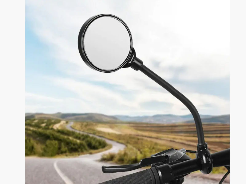 Зеркало велосипедное на руль гибкое Feel Fit Черное Бровары - изображение 1