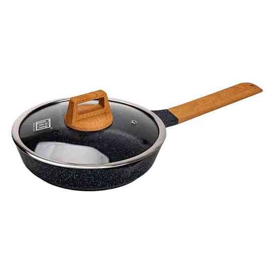 Набор посуды MGC 2 кастрюли, 2 сковороды, сотейник, пароварка, половник, лопатка, фартук HP-4-412BL Киев