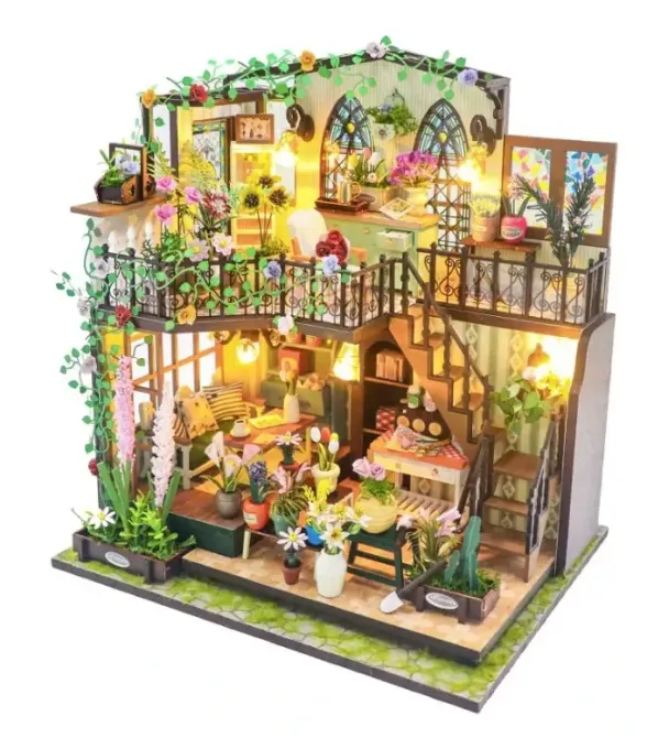 3D Румбокс DIY Darcy Flower House Дом в цветах + Пылезащитный купол M2322Z Киев - изображение 1