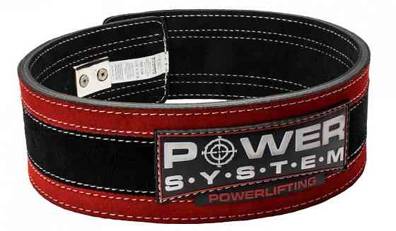 Пояс для важкої атлетики Power System Stronglift PS-3840 Black/Red S/M Луцк