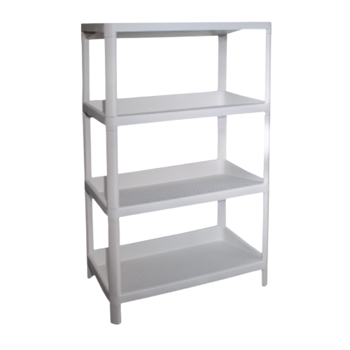 Полиця для взуття на 4 полиці 56*33*105см пластик біла троянда Алеана Житомир - изображение 1