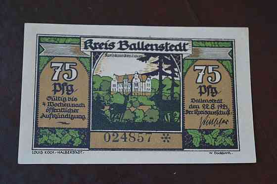 Германия. Нотгельд. 75Pf ( 5 ) Полтава