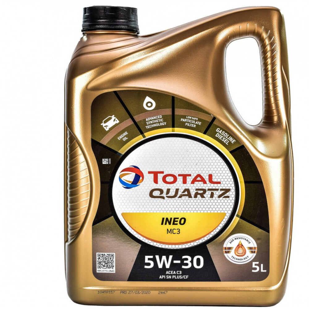 Моторна олива Total Quartz INEO MC3 5W-30 5 л Ковель - фото 1