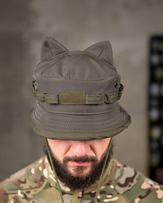 Тактична панама софтшел вушка олива ПП8007 Одеса - фото 1