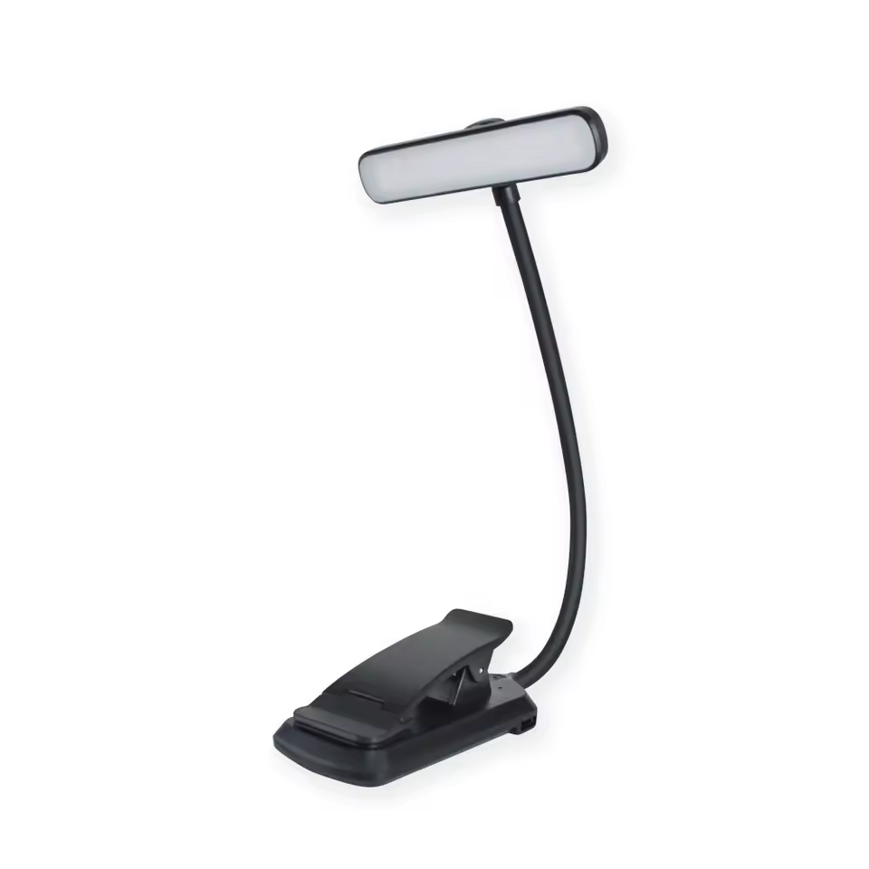 Аккумуляторная LED лампа для чтения Easy Clip, 3 режима света, 14 светодиодов, гибкая USB лампа на прищепке Киев - изображение 7