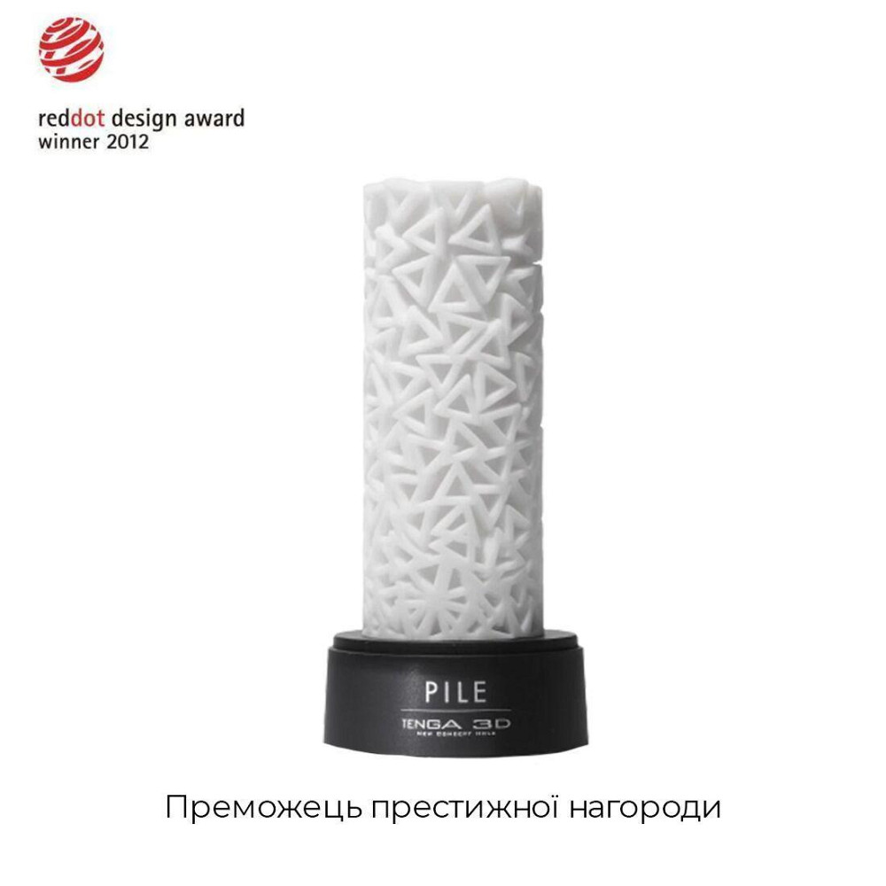 Мастурбатор Tenga 3D Pile, очень нежный, из антибактериального эластомера с серебром Sex Aura Киев - изображение 3