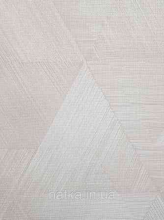 Шпалери метрові вінілові на флізеліні Sintra Vila геометрія фігури трикутники 3д бежеві 535608 Київ