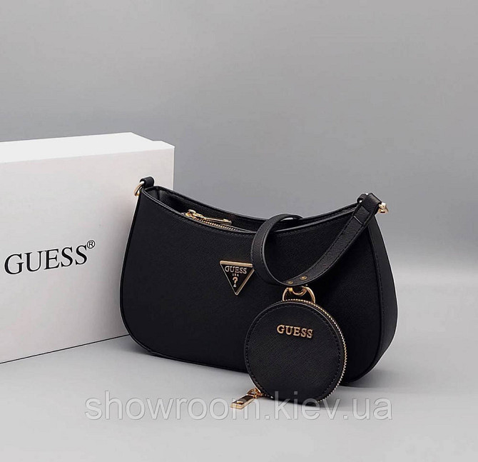 Жіноча сумка багет Guess (H7-13) black Київ - фото 1