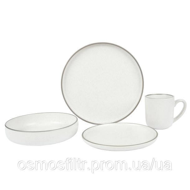 Набір столового посуду Axentia обідній 16 предметів бежевий кераміка (135980) Київ - фото 1