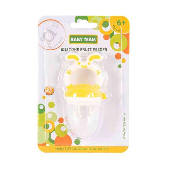 Ніблер для прикорму немовлят Фрут Фідер 6203_жовтий, харчовий силікон Вінниця