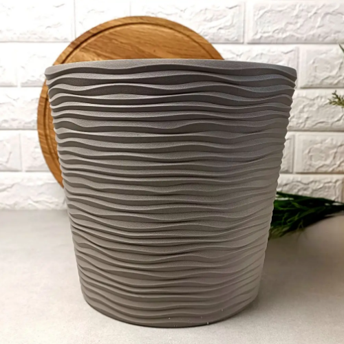 Вазон Ф'южн зі вставкою 23,5*22см низький какао Алеана Житомир