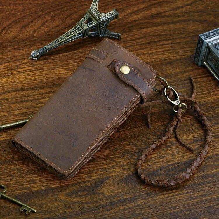 Чоловік клатч Vintage 14383 з вінтажній шкіри Коричневий Київ - фото 15