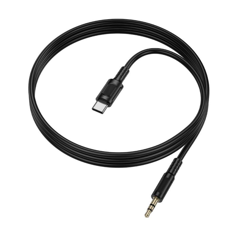Аудіокабель BOROFONE BL25B Nice digital audio conversion cable Type-C Black Одеса - фото 7