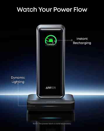 Мережевий зарядний пристрій Anker Charging Base for Anker Prime 150 W Black (A1903G11) ( 17737 ) Харків