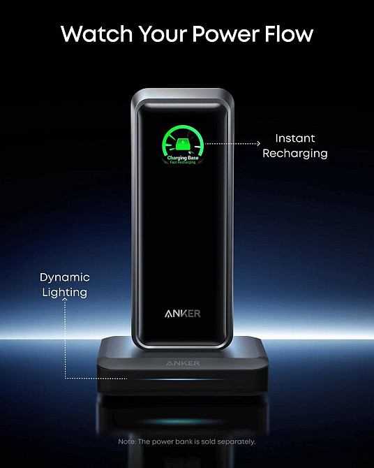 Мережевий зарядний пристрій Anker Charging Base for Anker Prime 150 W Black (A1903G11) ( 17737 ) Харків - фото 5