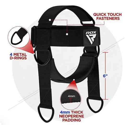 Тренажер для шиї RDX H2 Black Київ