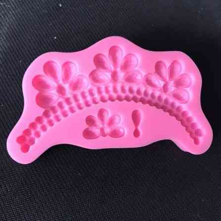 Молд силиконовый Ожерелье 126 на 67 мм розовый Киев