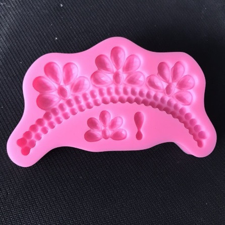 Молд силиконовый Ожерелье 126 на 67 мм розовый Киев - изображение 3