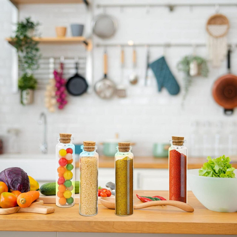 Стеклянные пробирки MXTIMWAN PLP40 прозрачные 40 шт 20 мл с пробками набор для декора Киев - изображение 4