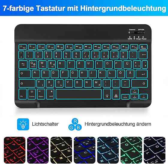 Фирменный чехол-книжка с Bluetooth клавиатурой для планшета Samsung Galaxy Tab S8 2022/ S7 2020 11 дюймов Днепр