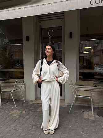 Жіночий стильний велюровий костюм-двійка плюшевий велюр Олія, 42/44 Одеса