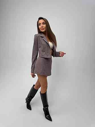Женский стильный повседневный костюм двойка кашемир трикотаж Одесса