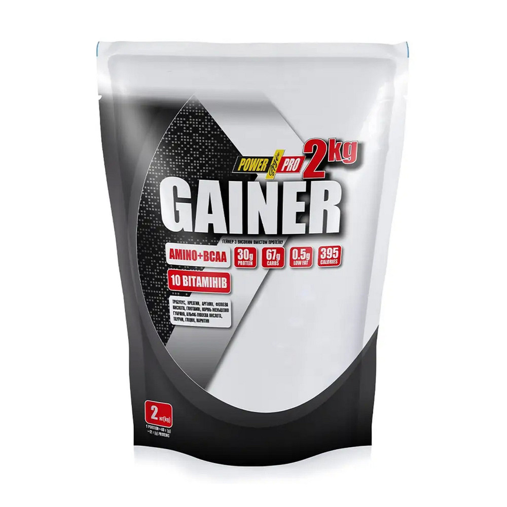 Гейнери для набирання ваги Power Pro Gainer + Amino + BCAA 2 кг ваніль Київ - фото 3