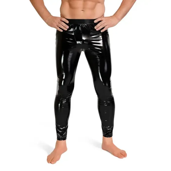 Лаковані чоловічі легінси Art of Sex - Matthias, колір чорний, розмір M Львов