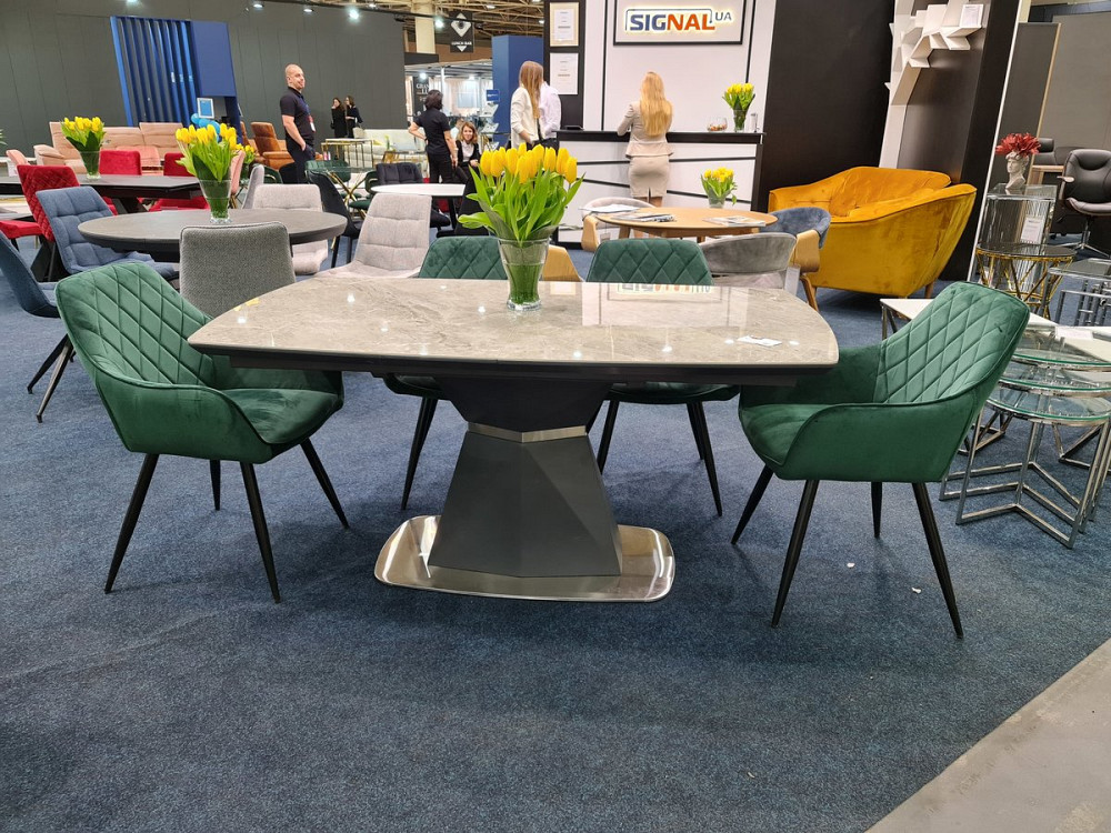 Стілець LINEA VELVET чорний каркас/зелений BL.78 Київ - фото 15