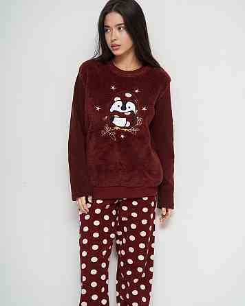 Піжама жіноча зі штанами Велюрсофт+Фліс - Пінгвін Lady Secret 94111 L Київ