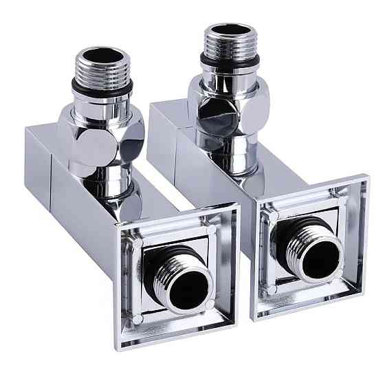 Угловой кран удлиненный Solomon CUBE CHROM 1/2