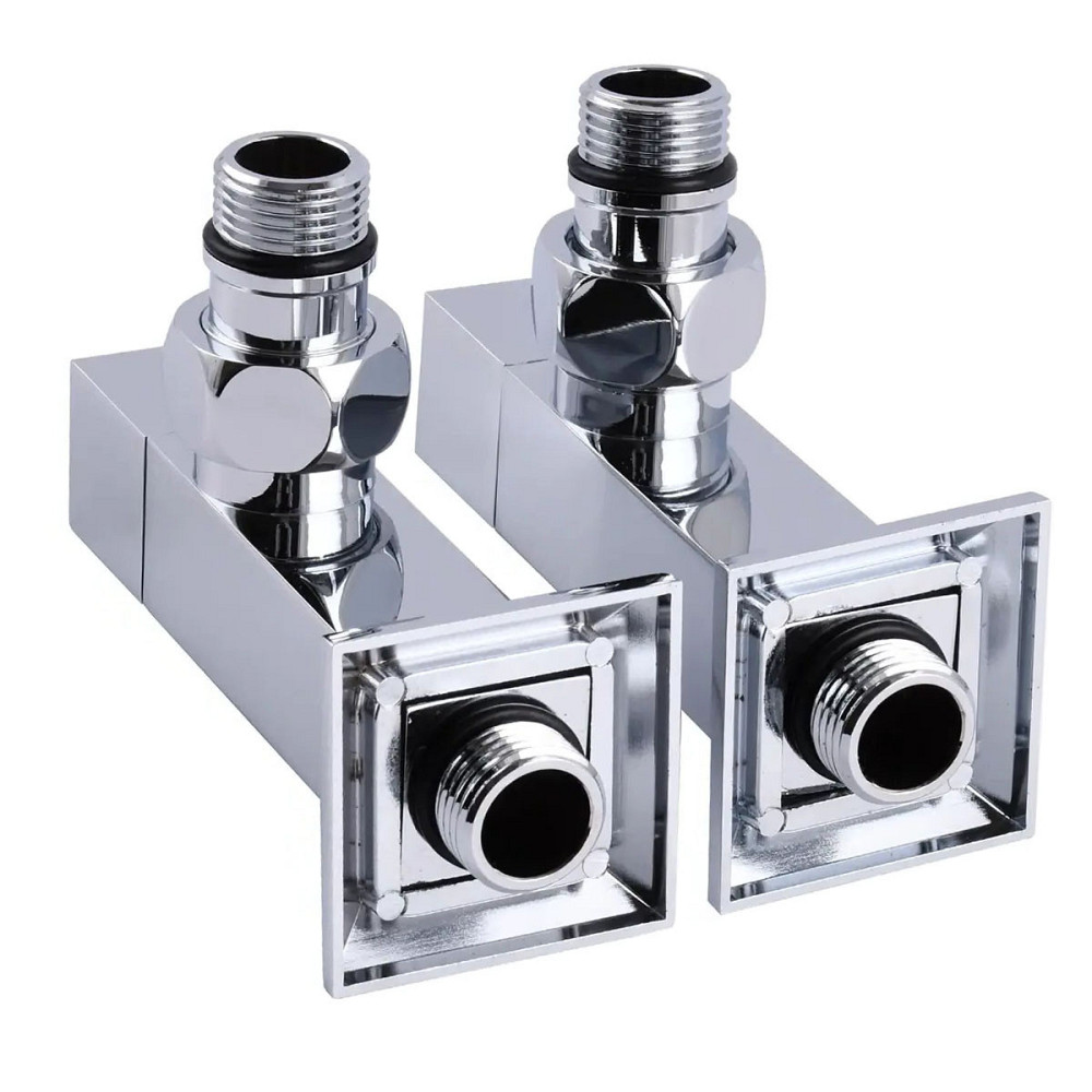 Кутовий кран подовжений Solomon CUBE CHROM 1/2"х1/2", 2 шт. Київ - фото 5