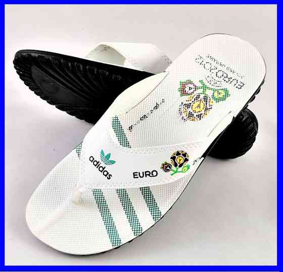 Чоловічі Шльопанці Тапочки Adidas Сланці В'єтнамки Адідас Білі (розміри: 41) Дніпро