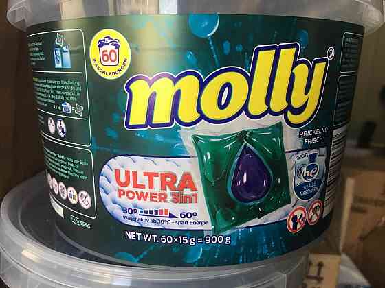 🧼 Molly Ultra Power 3in1 – ідеальний вибір для щоденного прання! 60 шт. Київ