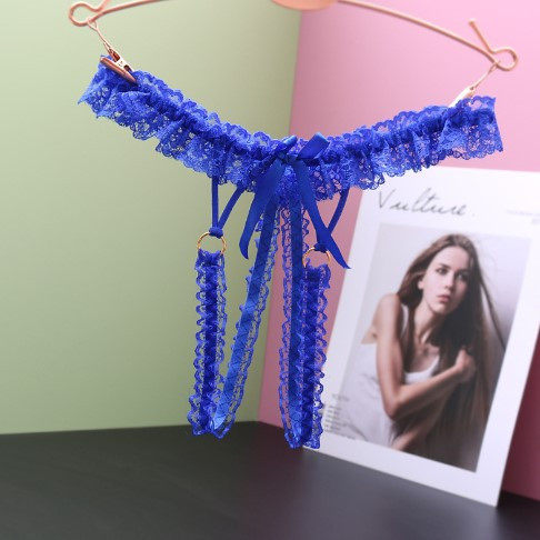 Труси з розрізом сині унісекс - розмір універсальний, резинка до 102см Київ - фото 1