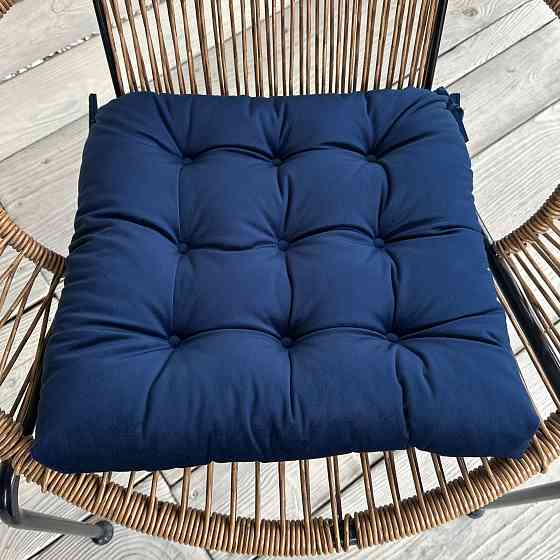 Подушка для стільців (40x40х5 см) Decorator Velour колір синій 84-113 Київ