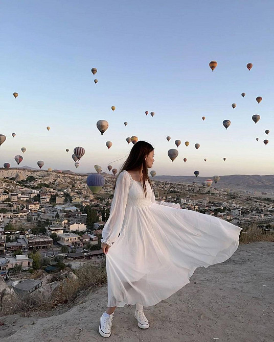 Женское длинное романтичное платье креп шифон Одесса - изображение 1