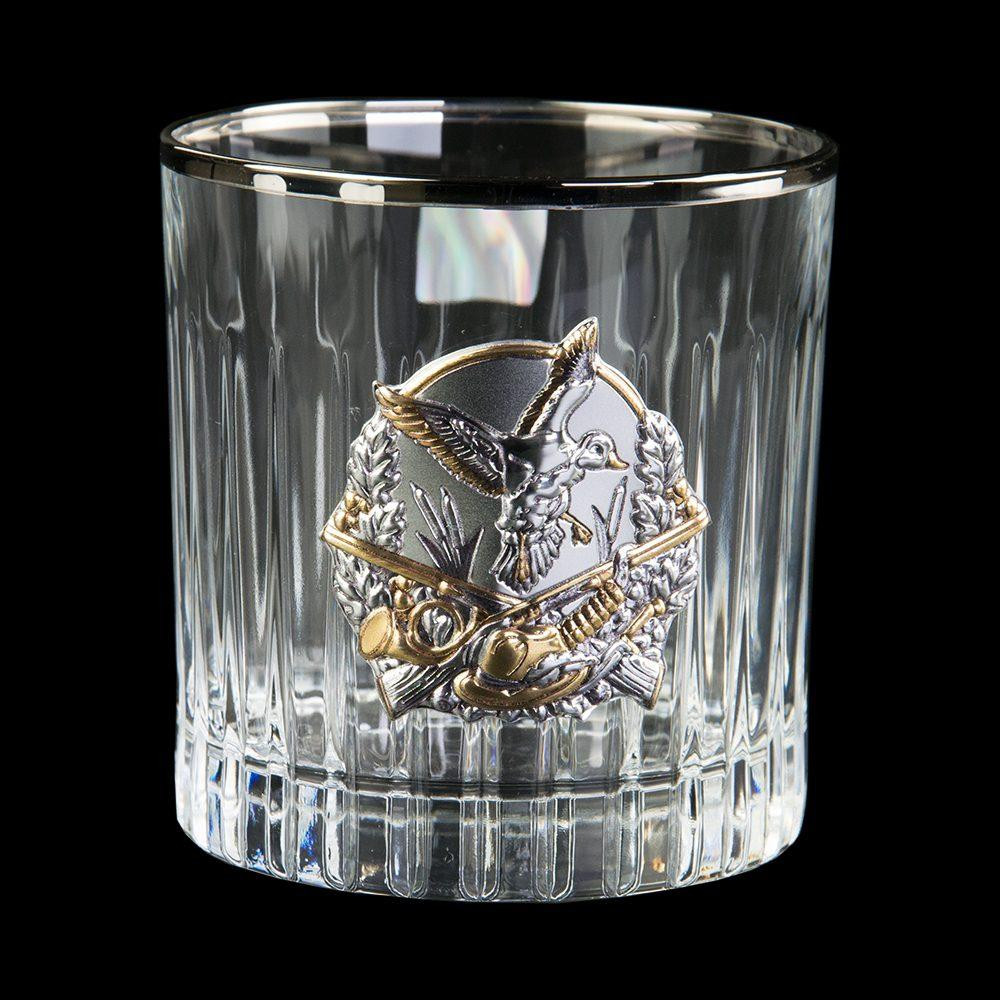 Набір для віскі «Полювання» Boss Crystal, графин та 6 келихів, платина, срібло, золото, кришталь Рівне - фото 7