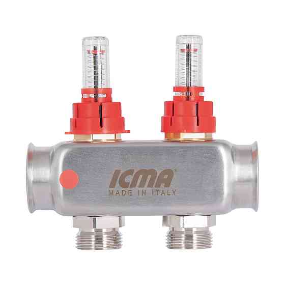 Колектор Icma No К073 з витратами (неірж.) 1" х 3/4" на 2 виходи Київ