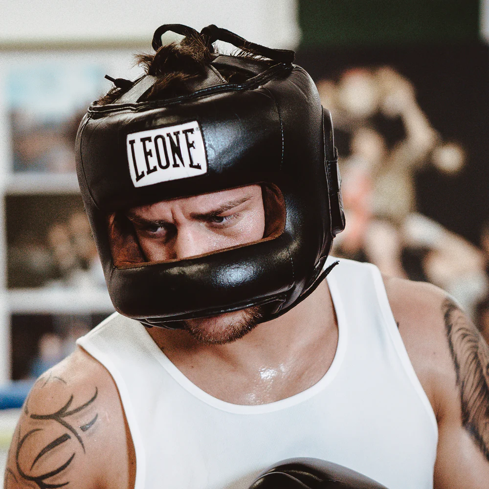 Боксерський шолом з бампером Leone CS425 Black L Каменское - изображение 7